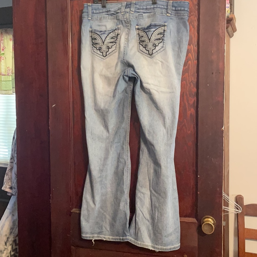 Wide leg blue jeans - Picture 3 of 3